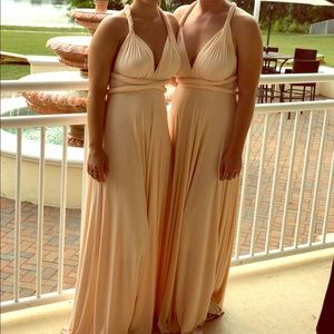 Tricks of the Trade Maxi Bridesmaid Dress Pink